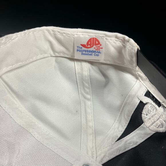 Vintage Geoff Bodine #7 Exide Batteries Racing Hat NASCAR Black White New - Picture 6 of 6